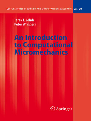 cover image of An Introduction to Computational Micromechanics